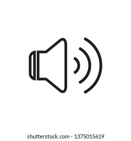 Speaker sound icon vector design template
