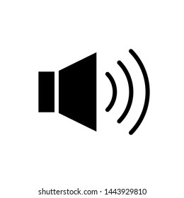 Speaker sound icon vector design template