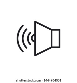 Speaker sound icon vector design template