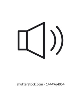 Speaker sound icon vector design template