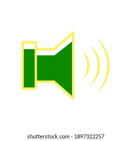Speaker sound icon vector in trendy