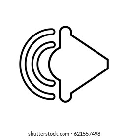 speaker sound isolated icon