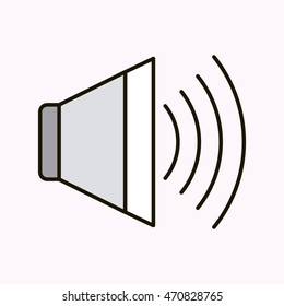 speaker sound isolated icon vector illustration design