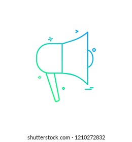 speaker sound media voice icon vector design