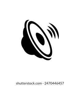 speaker sound system icon design with creative concept premium vector