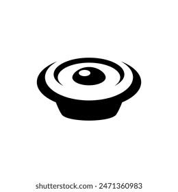 speaker sound system icon design with creative concept premium vector