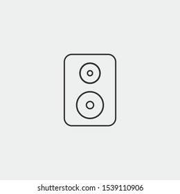 speaker sound system icon isolated vector trend