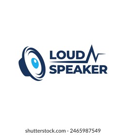 speaker sound system logo design with creative concept premium vector