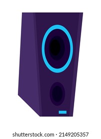 icono aislado de la tecnología de sonido de altavoz