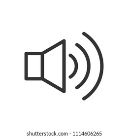 speaker sound thin line icon inter face ui -ux