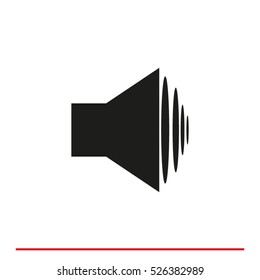speaker, sound, vector icon, eps10