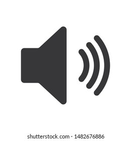 Speaker sound vector icon in modern design style for web site and mobile app