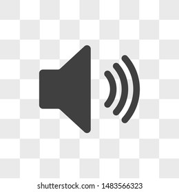 Speaker sound vector icon in modern design style for web site and mobile app