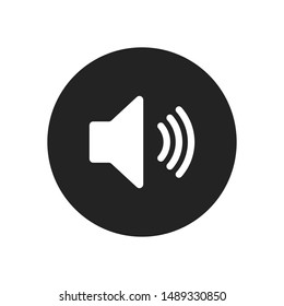 Speaker sound vector icon in modern design style for web site and mobile app