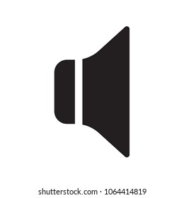 speaker sound vector icon, mute sign, megaphone, loudspeaker