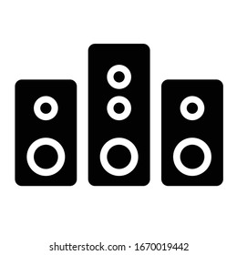 Speaker and Sound Vector Icon Set