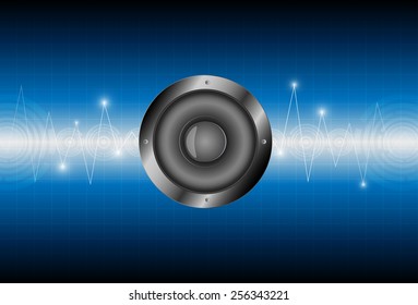 speaker sound wave background