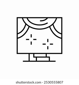 Vector de signo de icono de etapa de altavoz