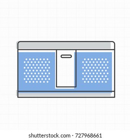 Speaker stereo icon vector illustration