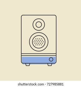 Speaker stereo icon vector illustration