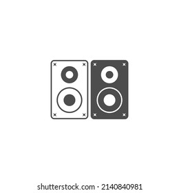 Speaker subwoofer icon design template illustration vector