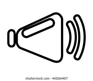 speaker symbol isolated icon design