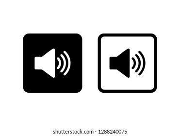 Speaker Symbol vector icon
