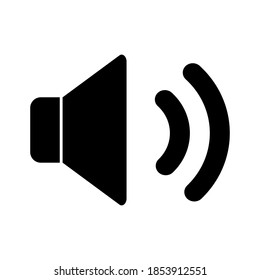 Speaker symbol. Volume up icon. Vector sign