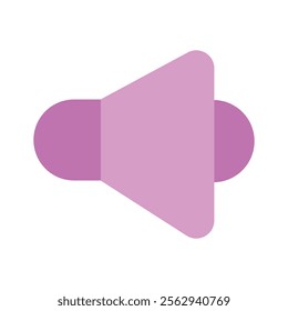 A speaker symbolizing sound, announcements, or broadcasting