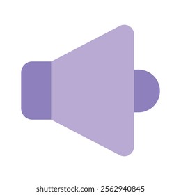 A speaker symbolizing sound, announcements, or broadcasting