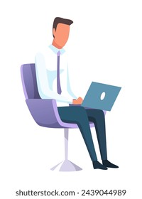 Speaker talking. Discussion, stage, candidate flat vector illustration. Public speech and politics concept for banner, website design or landing web page