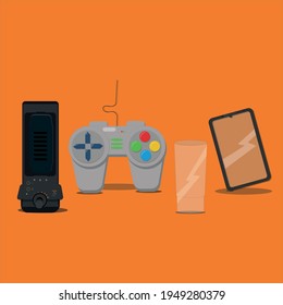 vector de control de taza de teléfono de altavoz