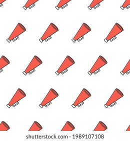 El Altavoz Toa Megaphone Patrón Sin Maravilla En Un Fondo Blanco. Ilustración del vector del tema Megaphone