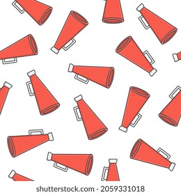 El Altavoz Toa Megaphone Patrón Sin Maravilla En Un Fondo Blanco. Ilustración del vector de icono Megaphone