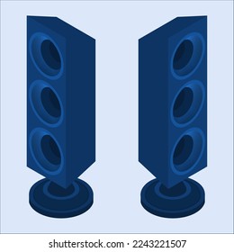 Speaker Vector with 2 same device for simple object in daily music producers