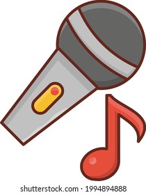 speaker vector flat colour icon