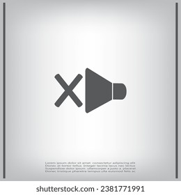 Lautsprecher, Vektorgrafik-Icon-Illustration.