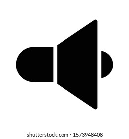 speaker vector glyph flat icon 