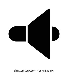 speaker vector glyph flat icon 