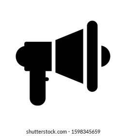 speaker vector glyph flat icon 