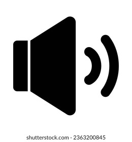 Speaker Vector Glyph Icon For Personal And Commercial Use.
