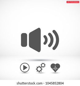 Speaker vector icon 