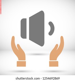Speaker vector icon 