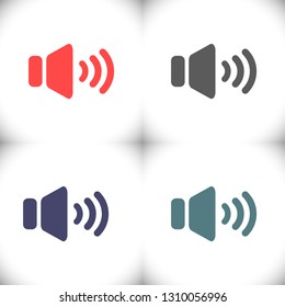 Speaker vector icon 