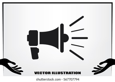 Speaker vector icon .