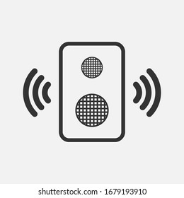 Speaker vector icon, audio speaker icon