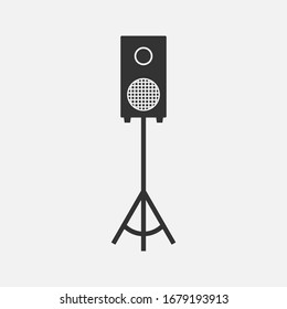 Speaker vector icon, audio speaker icon