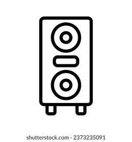 Speaker vector icon, audio speaker icon