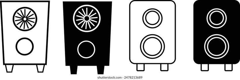 speaker vector icon, audio speaker icon