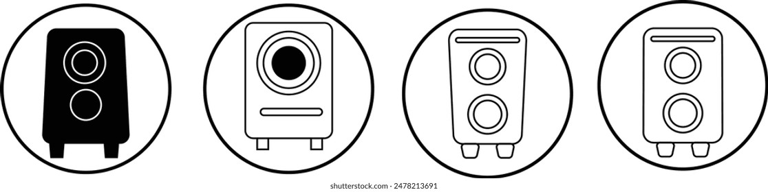 speaker vector icon, audio speaker icon